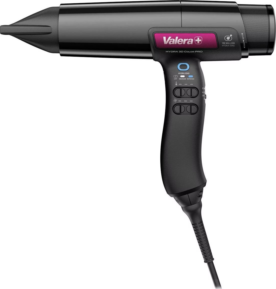 Valera Hydra 3D Multicare Color Pro Night Black 2000W - Føntørrer - Sort - OS Frisørartikler