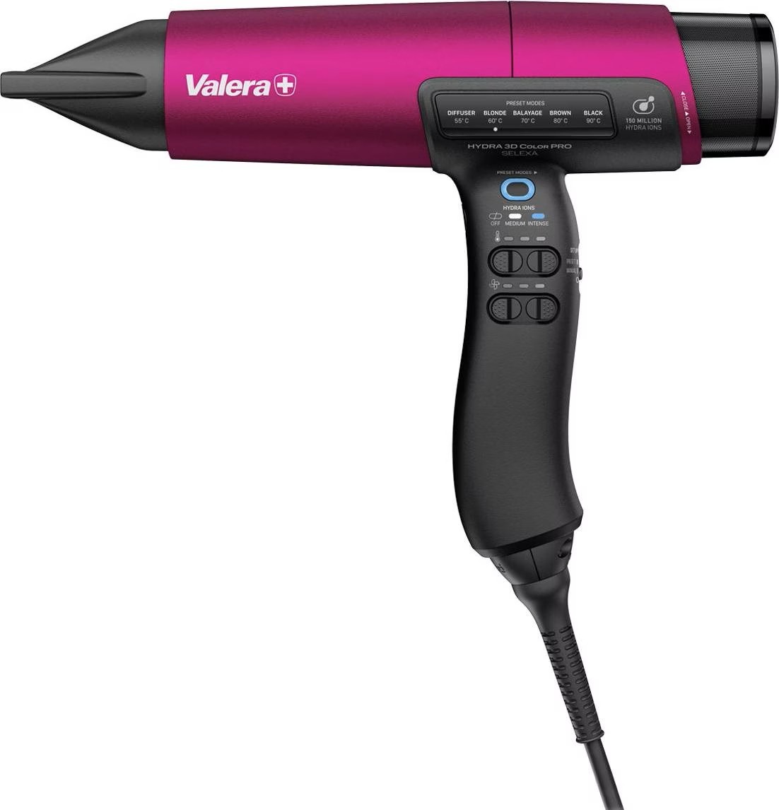 Valera Hydra 3D Smartselect Color Pro 2000W - Føntørrer - Sort - OS Frisørartikler