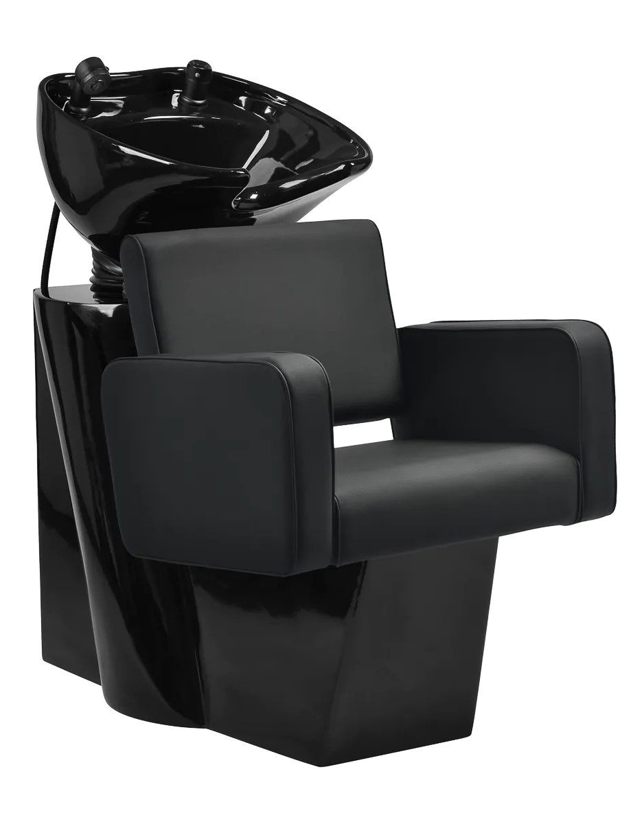 Gabbiano Hairdressing Wash Unit Bilbao Black - Frisørvaske - Sort - OS Frisørartikler
