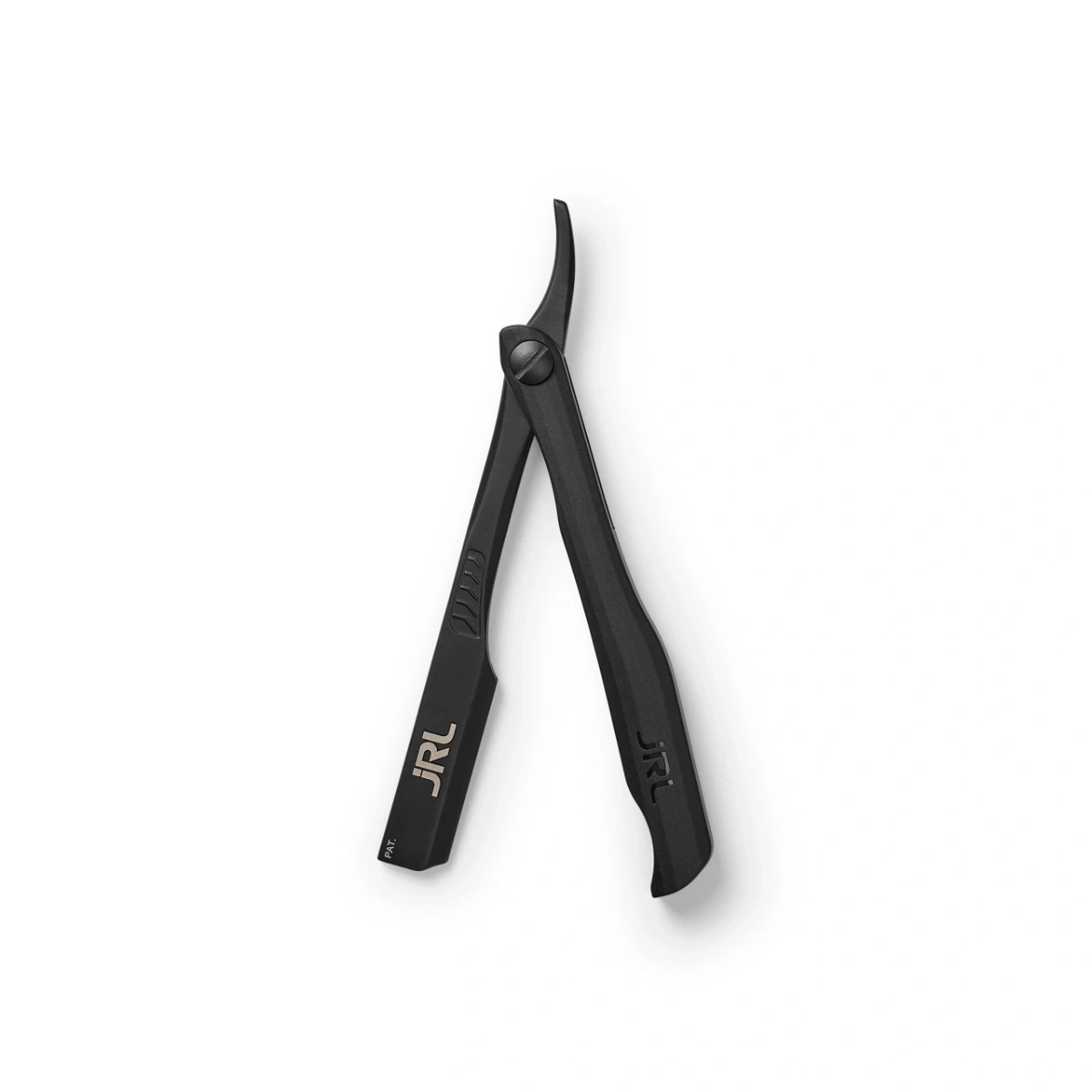 JRL Professional Magnetic Straight Edge Barberkniv / Razor Black - Rageknive - Sort - OS Frisørartikler