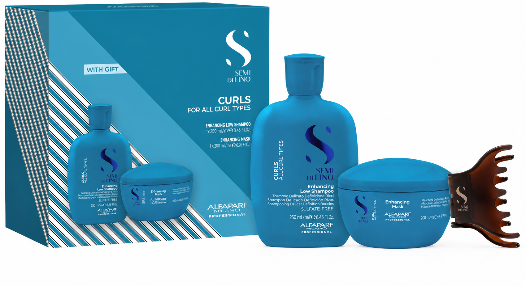 Alfaparf Milano Semi Di Lino Curls Duo Kit - Udglatnings kure - OS Frisørartikler