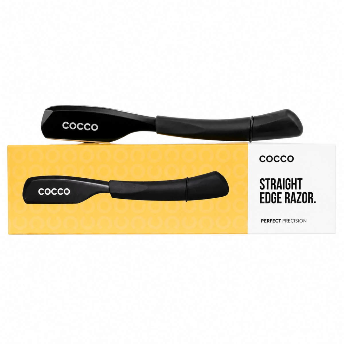 Cocco Hair Pro Straight Barberkniv / Razor T15 Matte Black - Rageknive - Sort - OS Frisørartikler