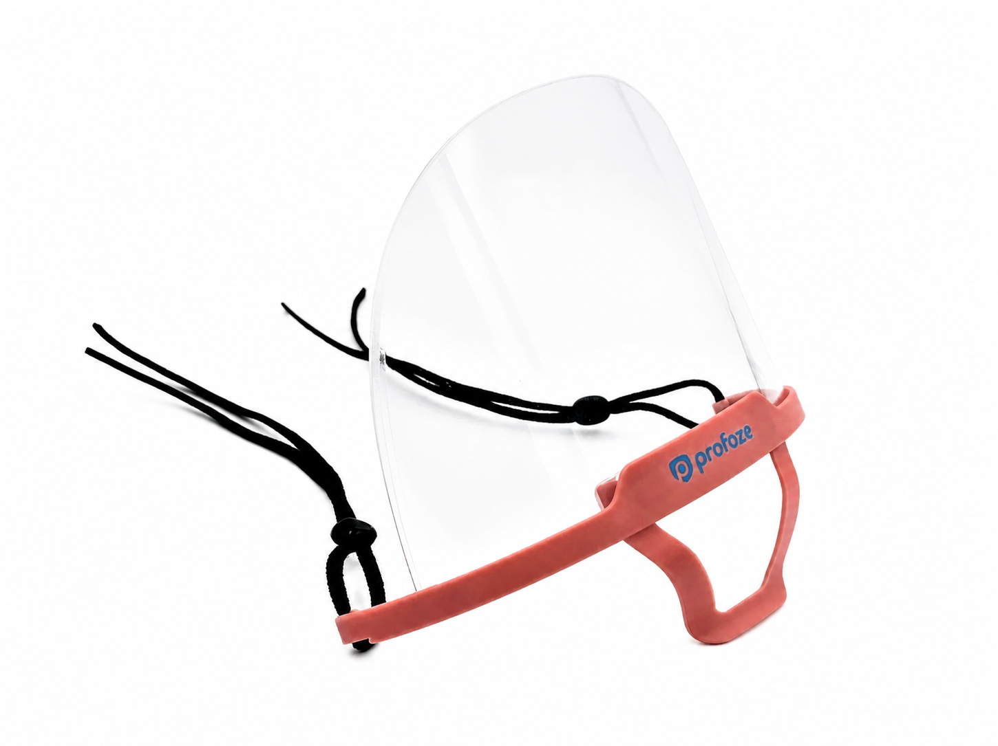 Profoze Pink Mouth Shield 1 Pcs - Engangshandsker/EngangsKappe - Lyserød - OS Frisørartikler
