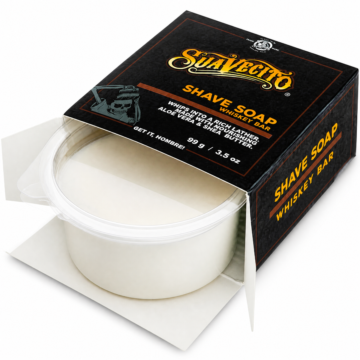 Suavecito Whiskey Bar Shave Soap 99g - Barbering's Tilbehør - OS Frisørartikler