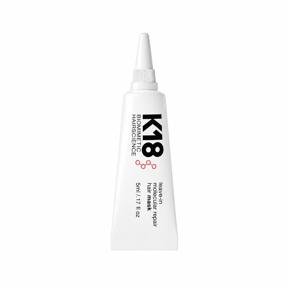 K18 Professional Molecular Repair Hair Mask 5 ml - Hårkur - Rød - OS Frisørartikler