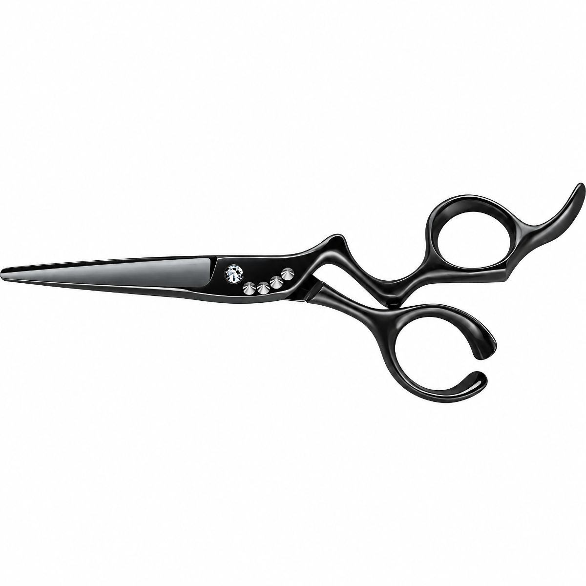 e-kwip Rivet RV 5,5" - Frisørsakse - Sort - OS Frisørartikler