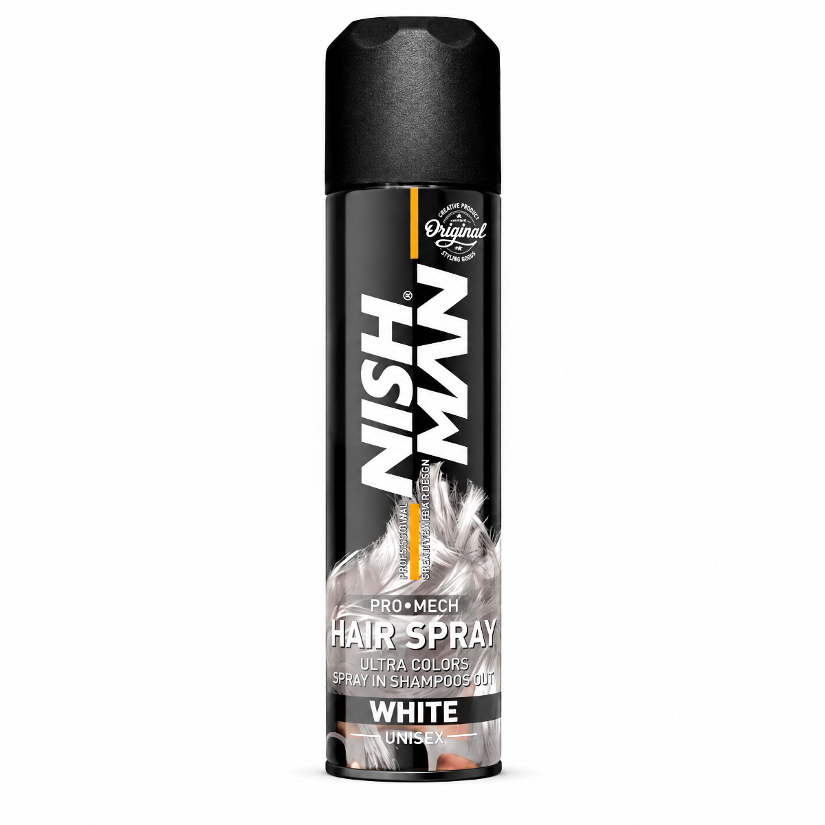 Nishman Hair Coloring Mech Spray White 150 ml - Hårfarve Spray - Grå - OS Frisørartikler