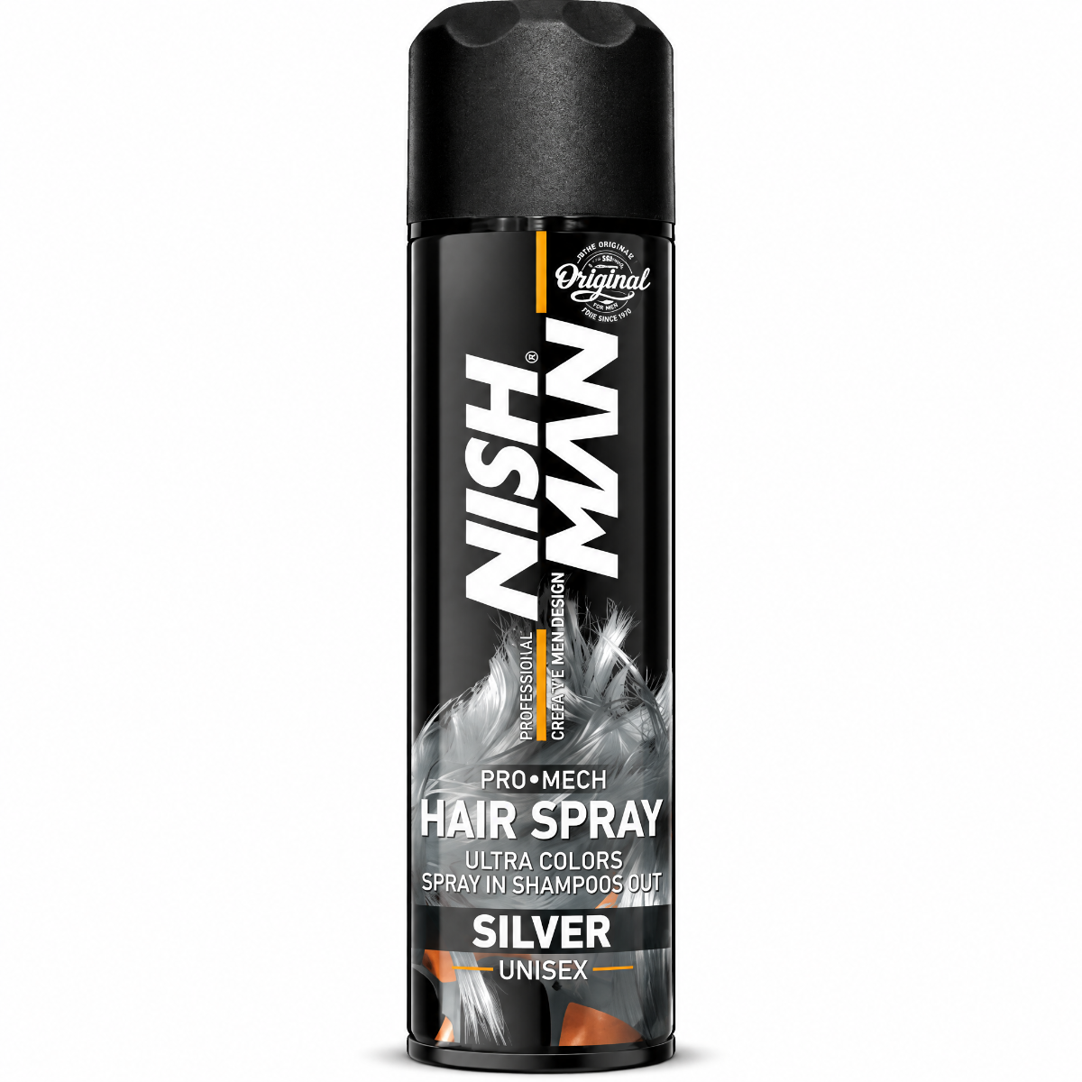 Nishman Hair Coloring Mech Spray Silver 150 ml - Hårfarve Spray - Grå - OS Frisørartikler