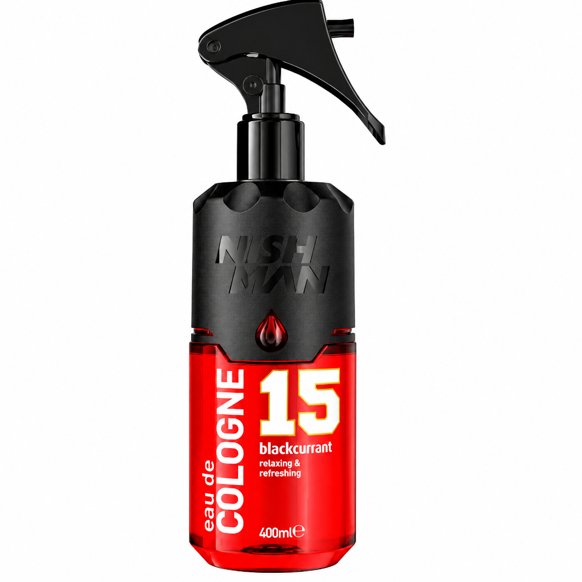 Nishman Aftershave Cologne Blackcurrent 400 ml - Sort - OS Frisørartikler