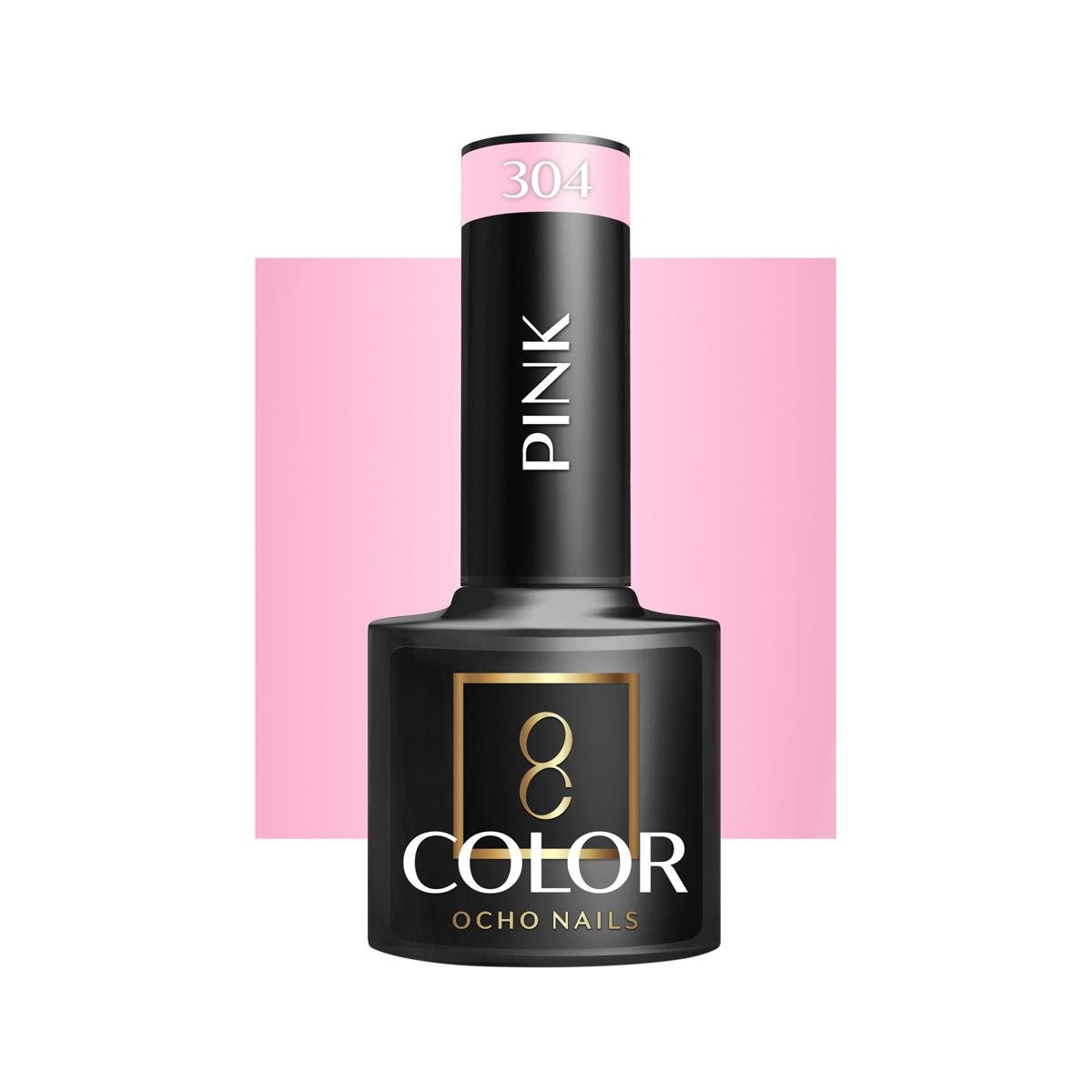 Ocho Nails Hybrid Nail Polish Pink 304 5g - Neglelak - Lyserød - OS Frisørartikler
