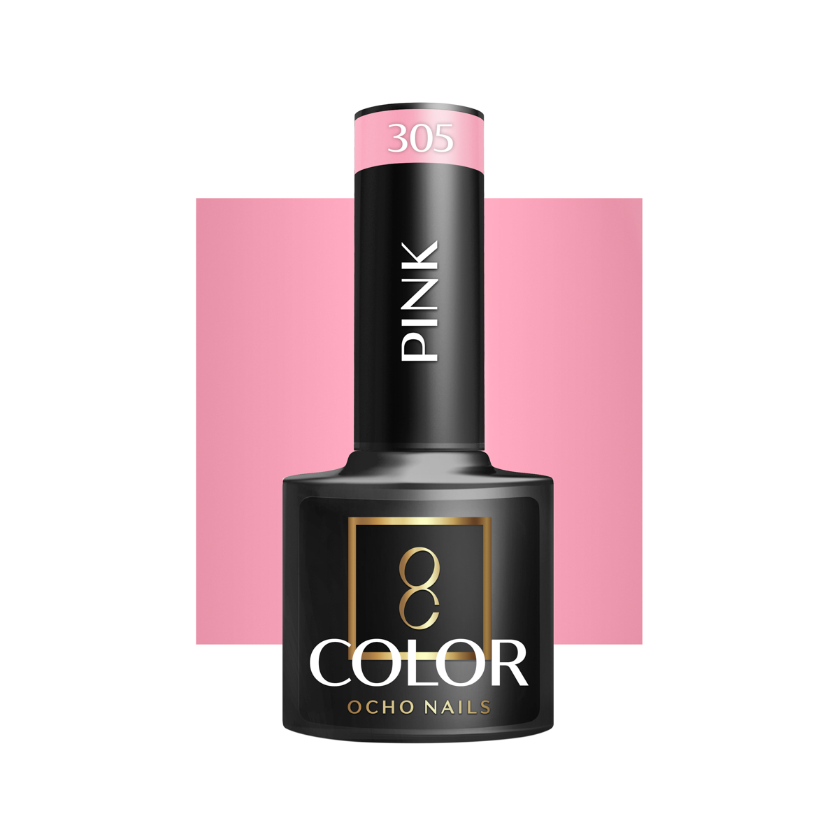 Ocho Nails Hybrid Nail Polish Pink 305 5g - Neglelak - Lyserød - OS Frisørartikler