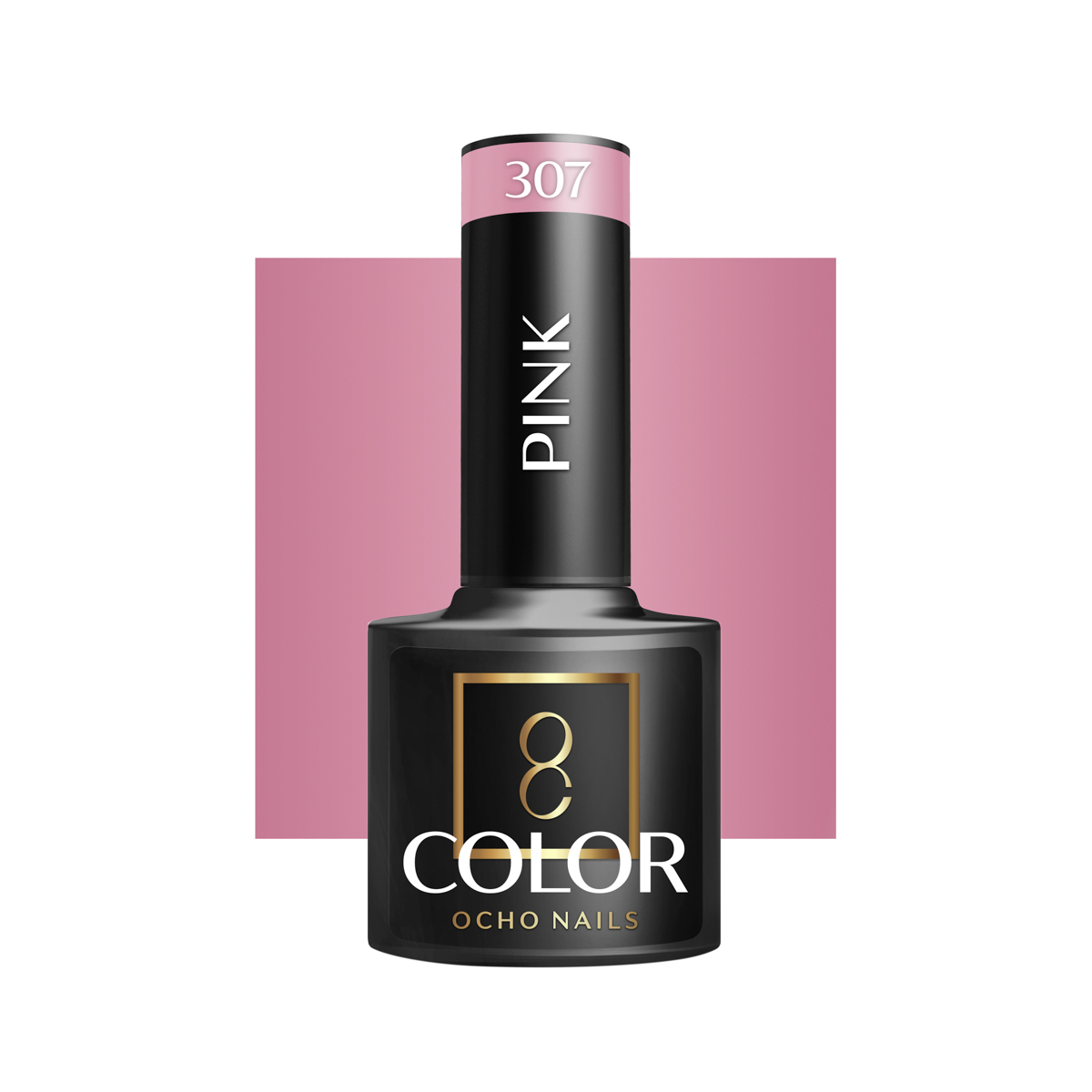 Ocho Nails Hybrid Nail Polish Pink 307 5g - Neglelak - Lyserød - OS Frisørartikler