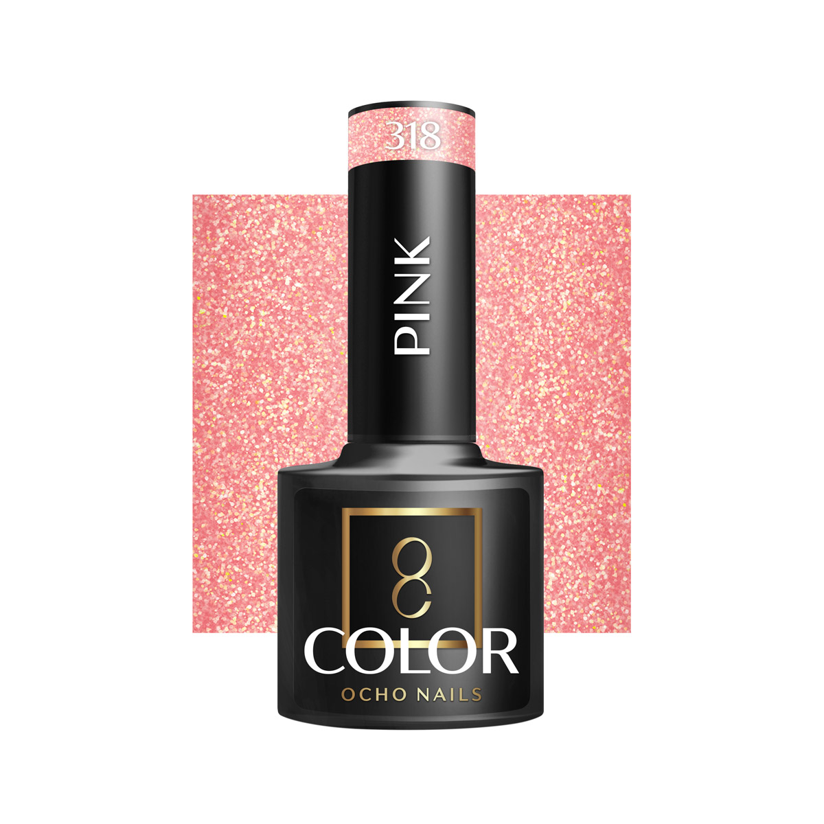 Ocho Nails Hybrid Nail Polish Pink 318 5g - Neglelak - Lyserød - OS Frisørartikler