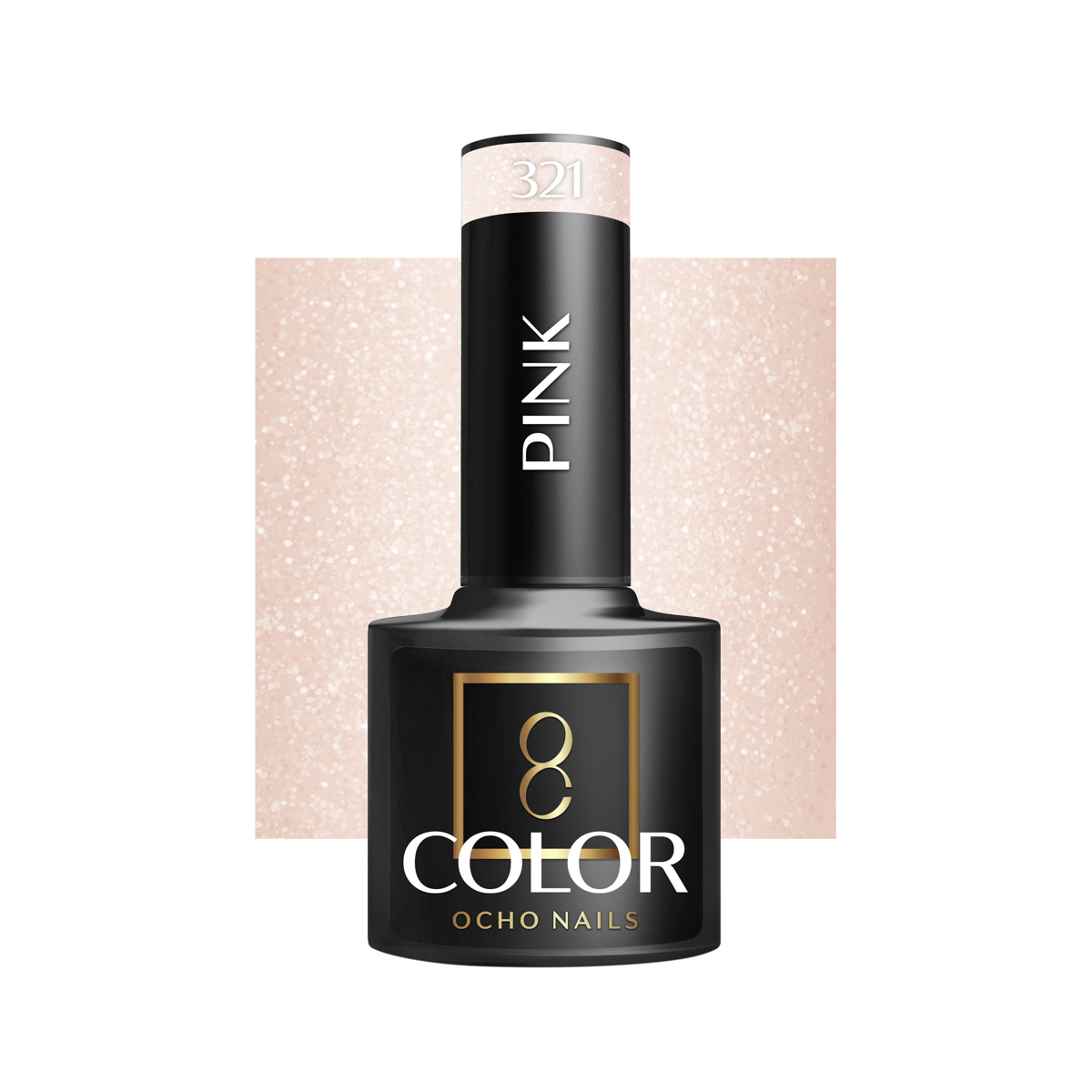 Ocho Nails Hybrid Nail Polish Pink 321 5g - Neglelak - Lyserød - OS Frisørartikler