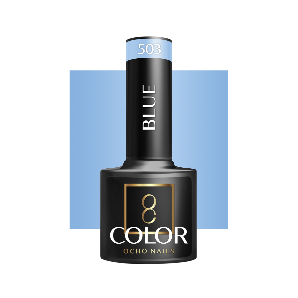 Ocho Nails Hybrid Nail Polish Blue 503 5g - Neglelak - Blå - OS Frisørartikler