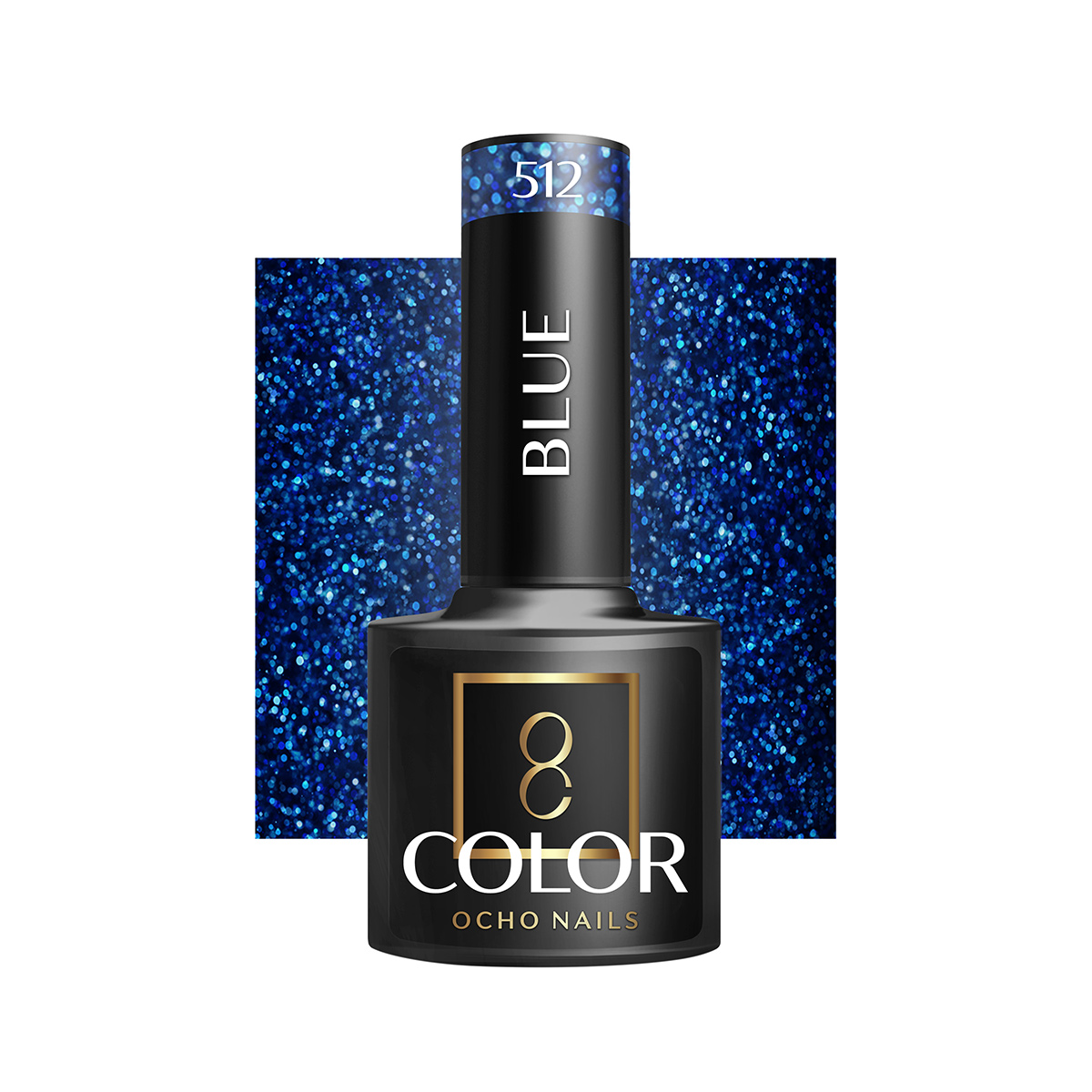 Ocho Nails Hybrid Nail Polish Blue 512 5g - Neglelak - Blå - OS Frisørartikler