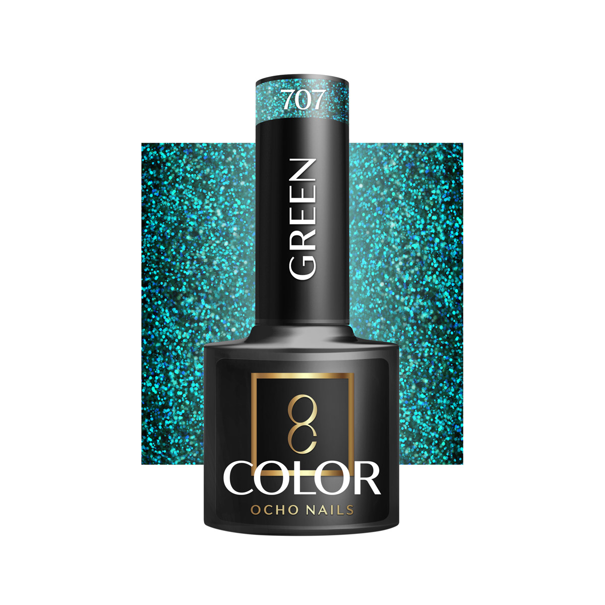 Ocho Nails Hybrid Nail Polish Green 707 5g - Neglelak - Grøn - OS Frisørartikler