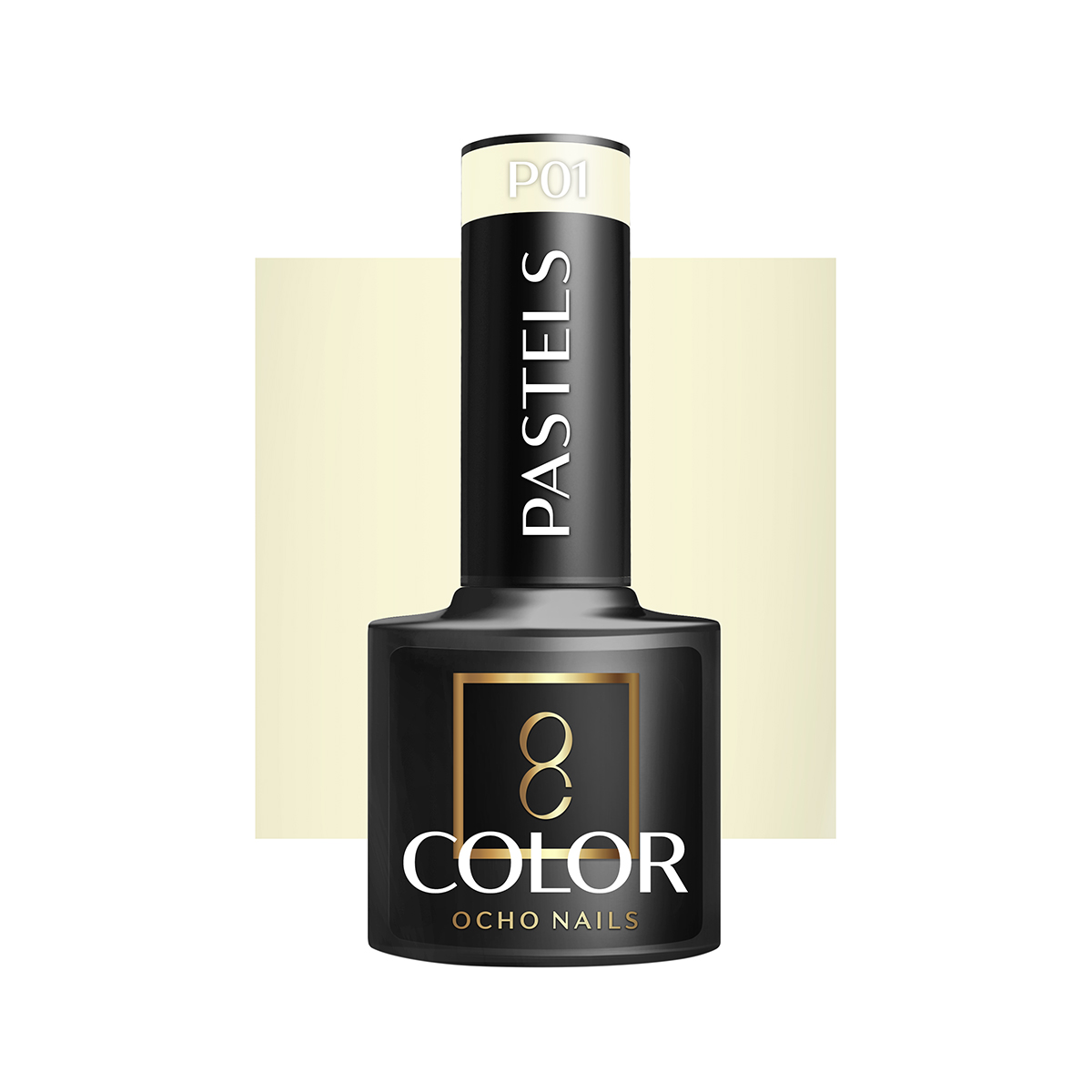 Ocho Nails Hybrid Mail Polish Pastels P01 5g - Neglelak - Sort - OS Frisørartikler