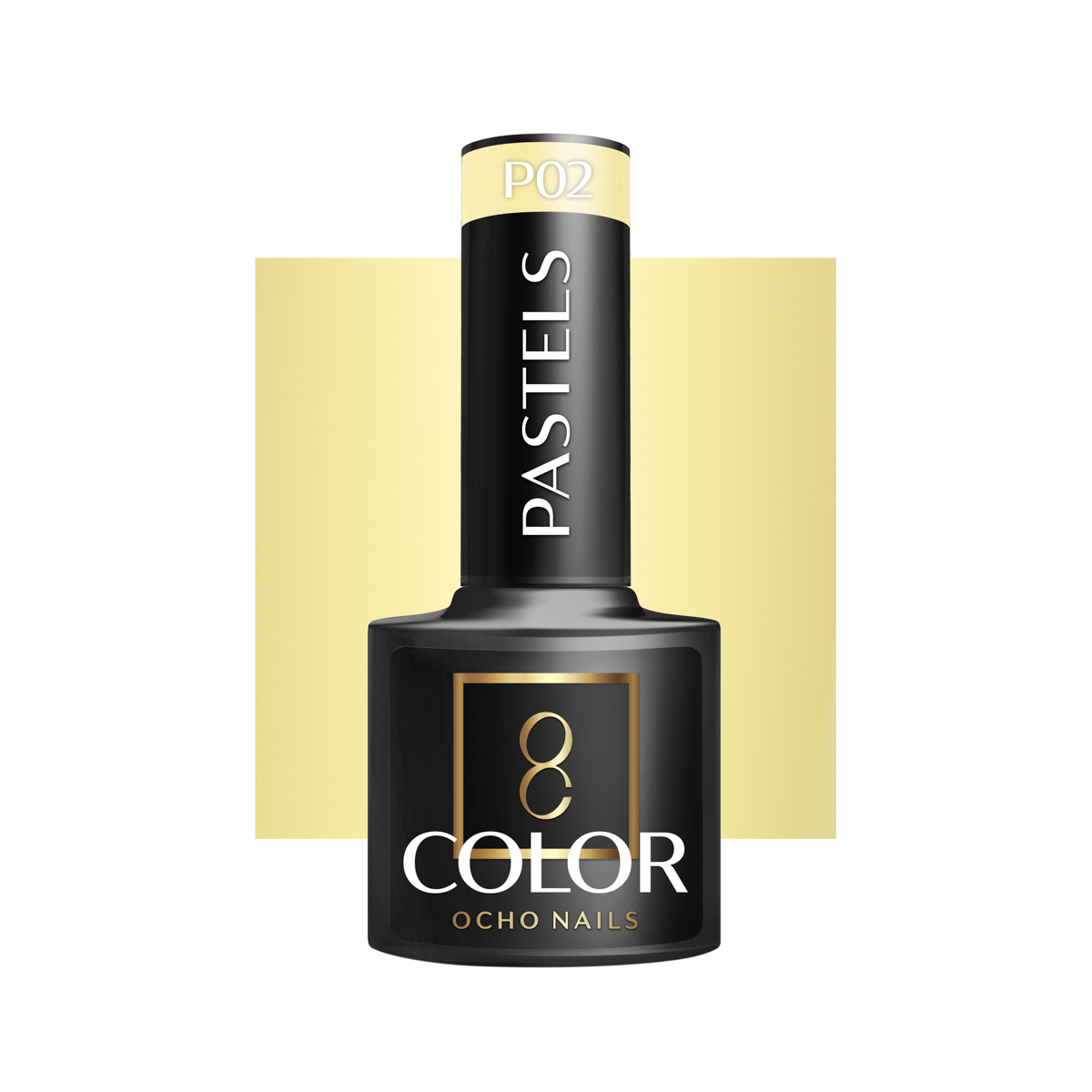 Ocho Nails Hybrid Mail Polish Pastels P02 5g - Neglelak - Sort - OS Frisørartikler