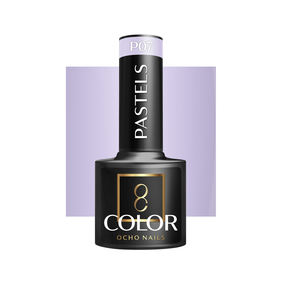 Ocho Nails Hybrid Mail Polish Pastels P07 5g - Neglelak - Sort - OS Frisørartikler