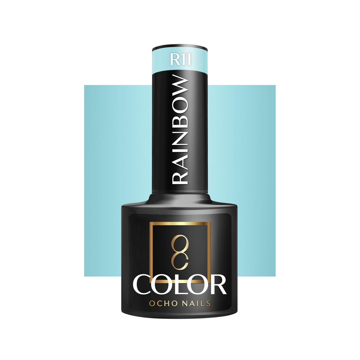 Ocho Nails Hybrid Nail Polish Rainbow R11 5g - Neglelak - Sort - OS Frisørartikler