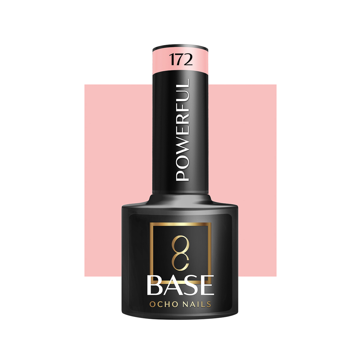 Ocho Nails Hybrid Base Powerful 172 5g - Neglelak - Sort - OS Frisørartikler
