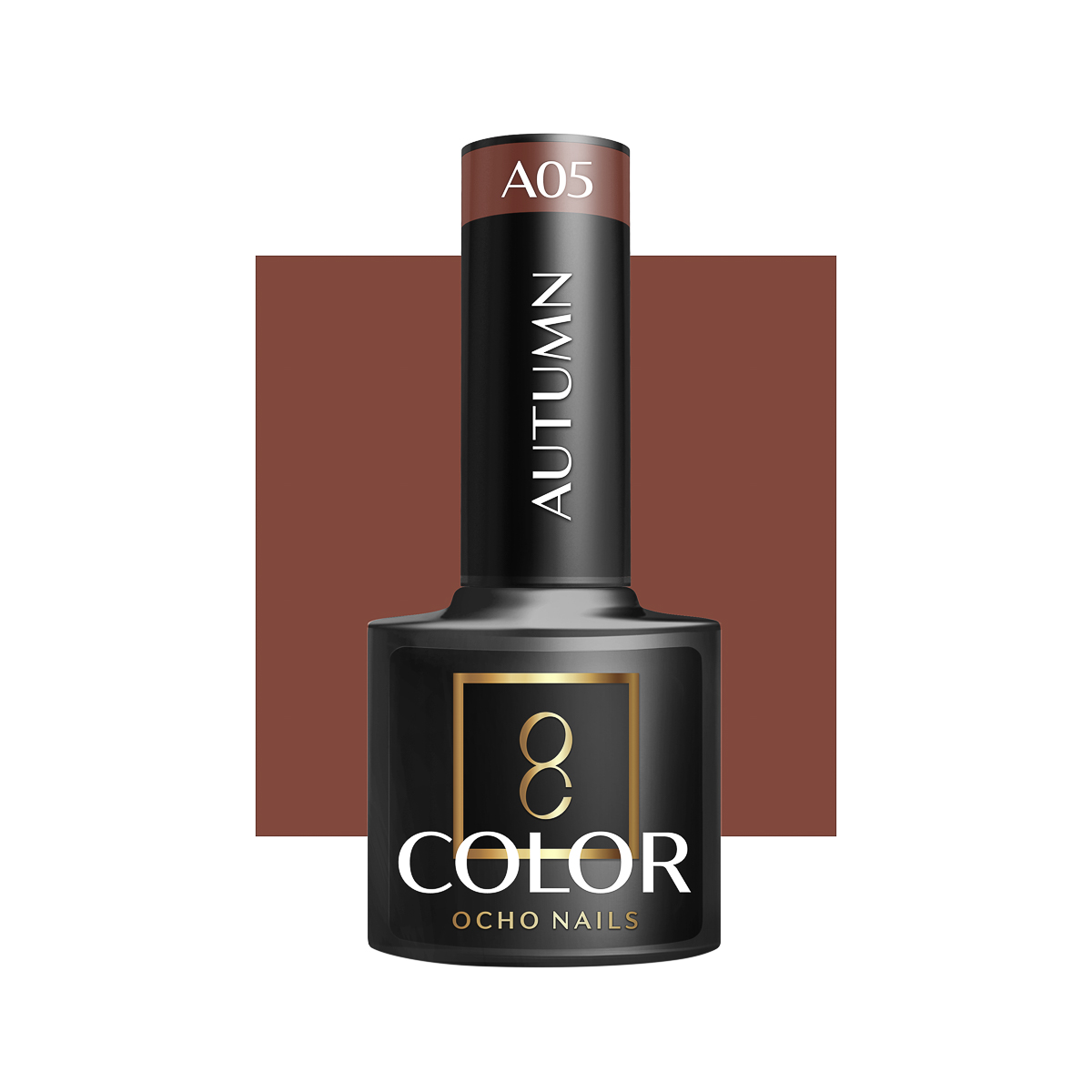 Ocho Nails Hybrid Nail Polish Autumn A05 5g - Neglelak - Orange - OS Frisørartikler