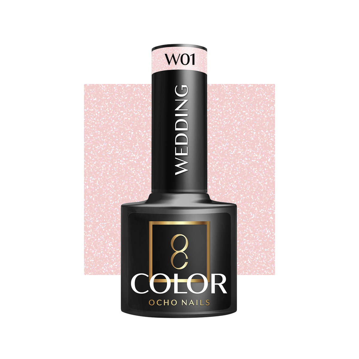 Ocho Nails Hybrid Nail Polish Wedding W01 5g - Neglelak - Lyserød - OS Frisørartikler