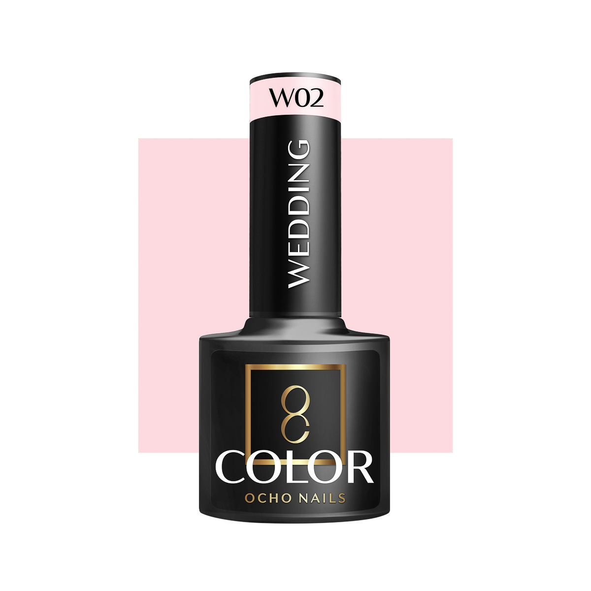 Ocho Nails Hybrid Nail Polish Wedding W02 5g - Neglelak - Lyserød - OS Frisørartikler