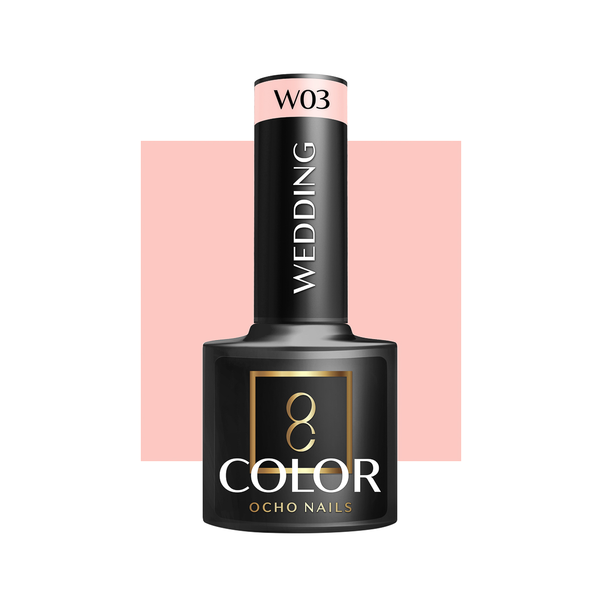 Ocho Nails Hybrid Nail Polish Wedding W03 5g - Neglelak - Lyserød - OS Frisørartikler