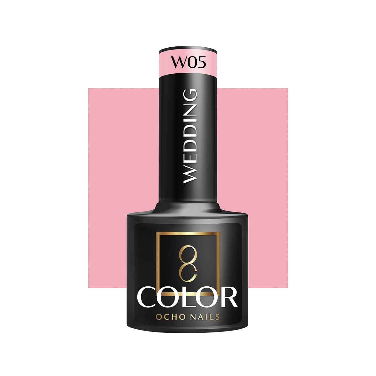 Ocho NailsHybrid Nail Polish Wedding W05 5g - Neglelak - Lyserød - OS Frisørartikler
