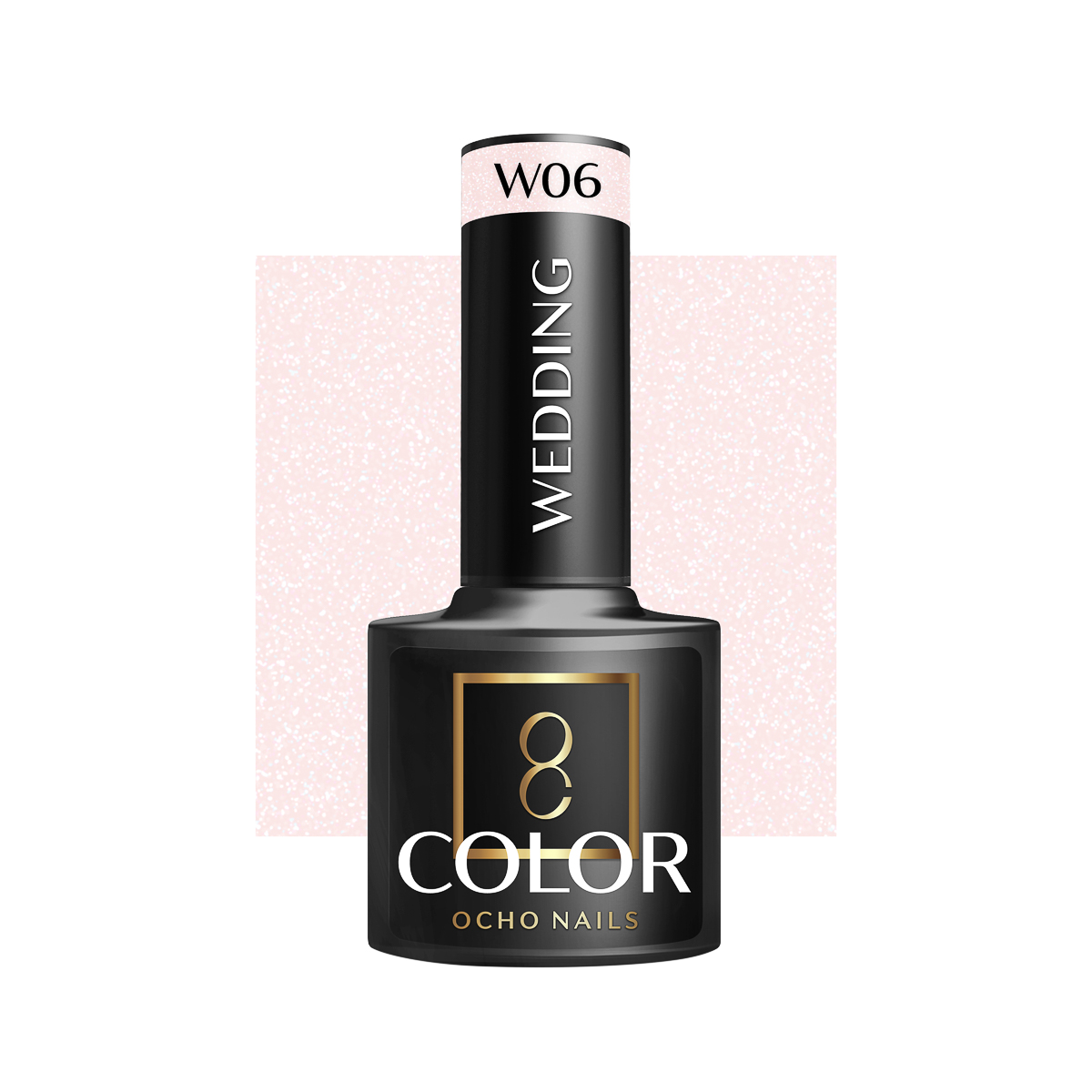 Ocho Nails Hybrid Nail Polish Wedding W06 5g - Neglelak - Lyserød - OS Frisørartikler