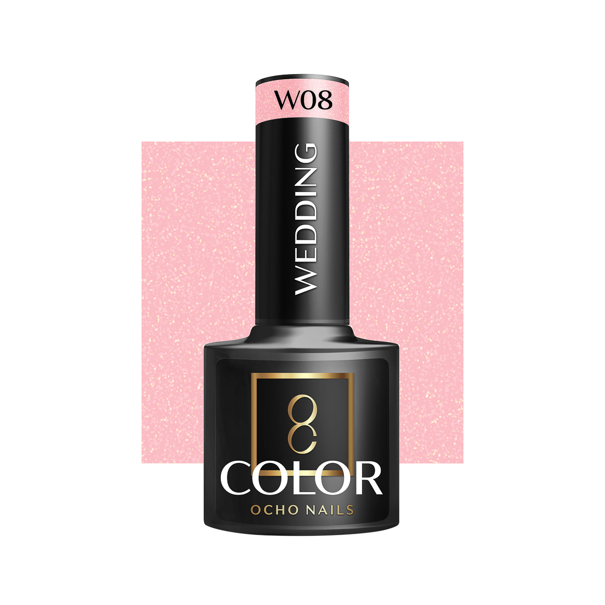 Ocho Nails Hybrid Nail Polish Wedding W08 5g - Neglelak - Lyserød - OS Frisørartikler