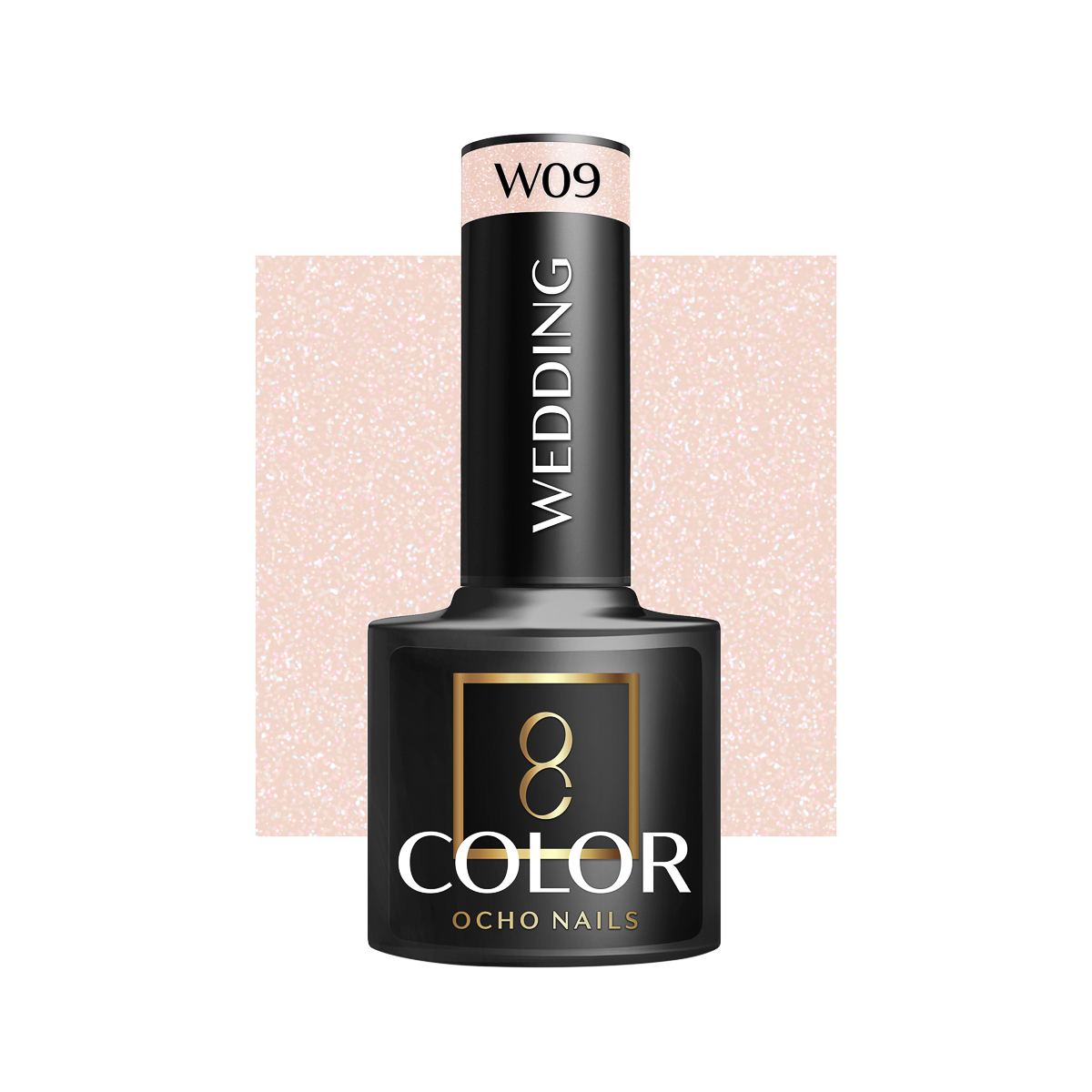 Ocho Nails Hybrid Nail Polish Wedding W09 5g - Neglelak - Lyserød - OS Frisørartikler