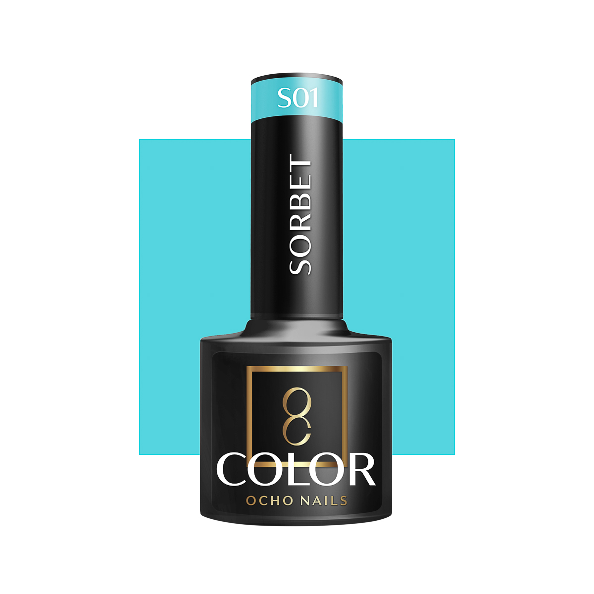 Ocho Nails Hybrid Nail Polish Sorbet S01 5g - Neglelak - Lyserød - OS Frisørartikler