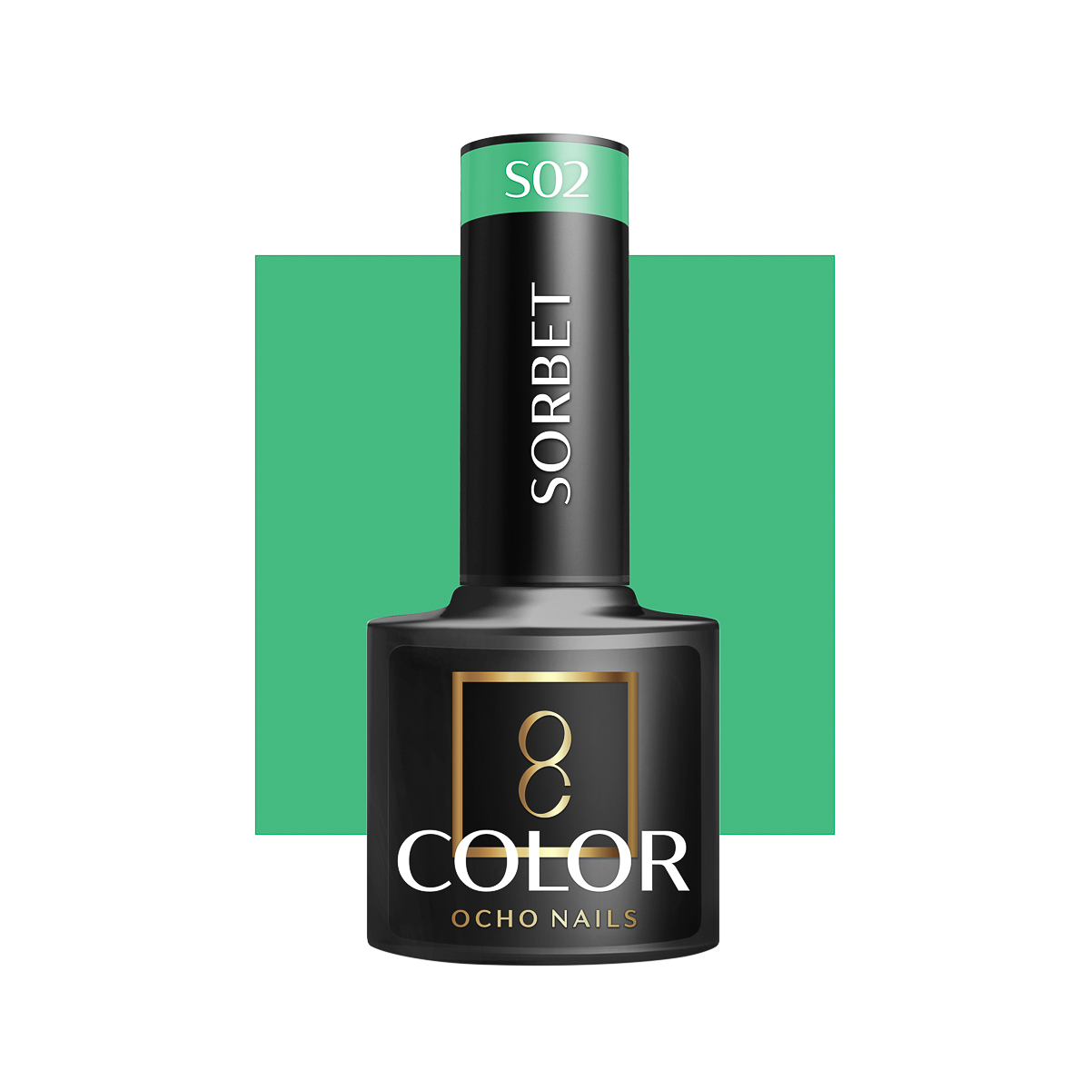 Ocho Nails Hybrid Nail Polish Sorbet S02 5g - Neglelak - Lyserød - OS Frisørartikler