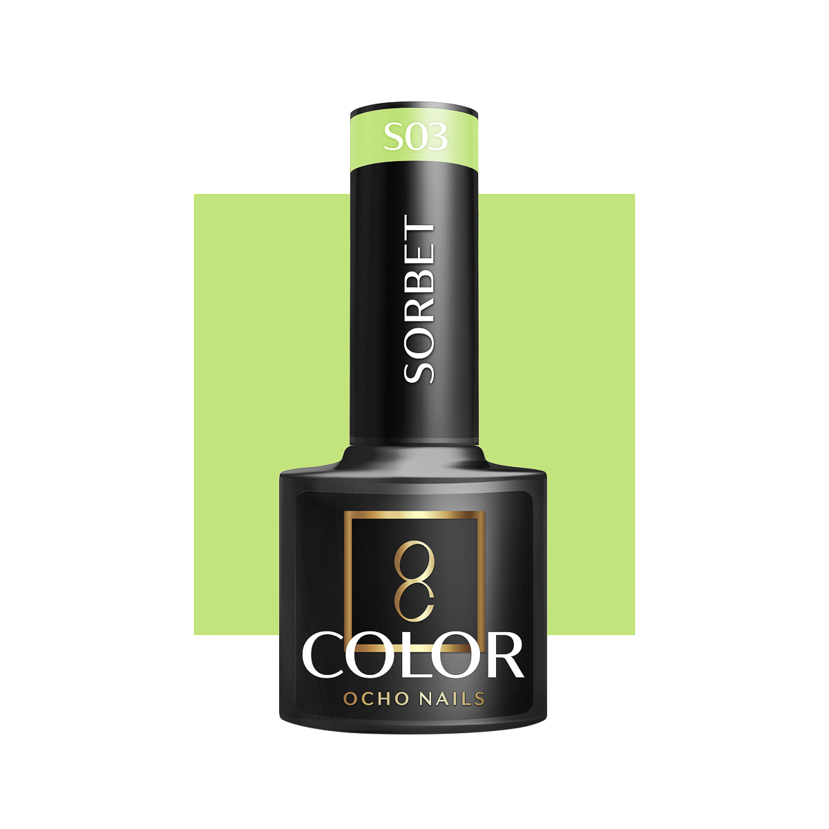 Ocho Nails Hybrid Nail Polish Sorbet S03 5g - Neglelak - Lyserød - OS Frisørartikler