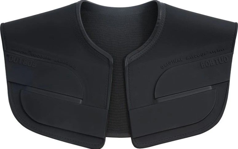 Bob Tuo Cutting Collar Black Rubber Short Version - Klippekraver - Sort - OS Frisørartikler