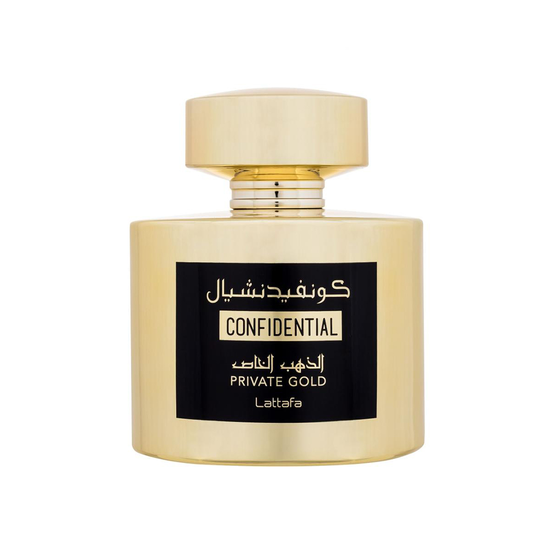 Lattafa Confidential Private Gold Unisex Eau de Parfum 100 ml - Parfume - OS Frisørartikler