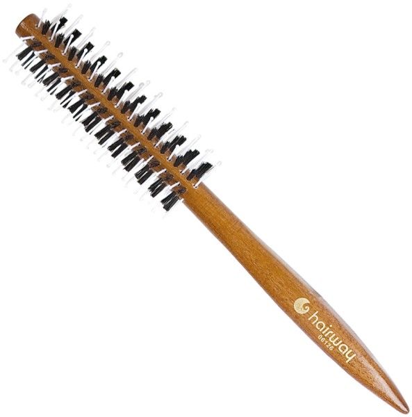 Hairway Rundbørste Glossy Wood Ø 12/40 mm - Rundbørste - OS Frisørartikler