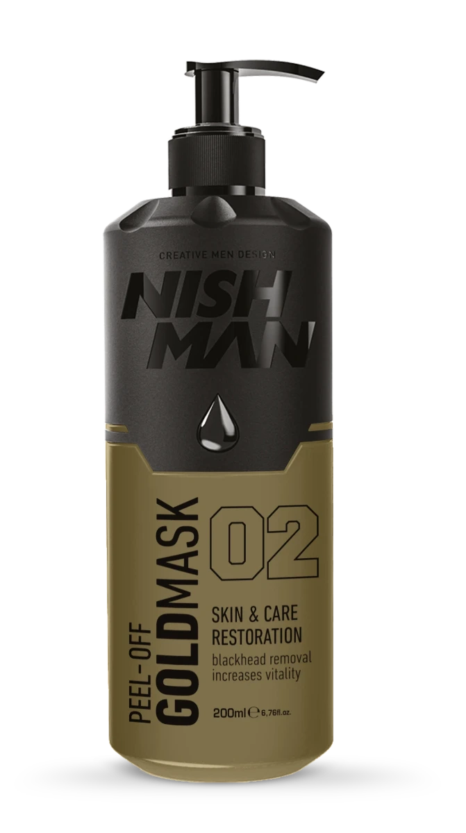 Nishman Gold Peel-Off Mask 200 ml - Ansigt & Krop - Sort - OS Frisørartikler